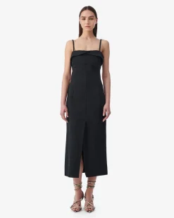 LONG STRAPLESS DRESS