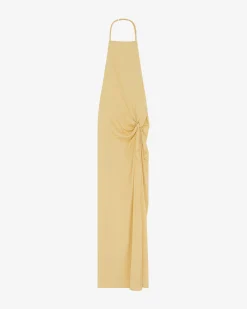 LONG STRAPLESS DRESS