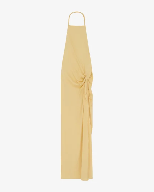 LONG STRAPLESS DRESS
