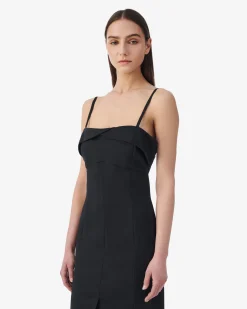 LONG STRAPLESS DRESS