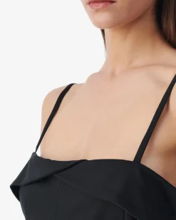 LONG STRAPLESS DRESS