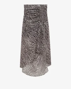 PRINT MIDI SKIRT
