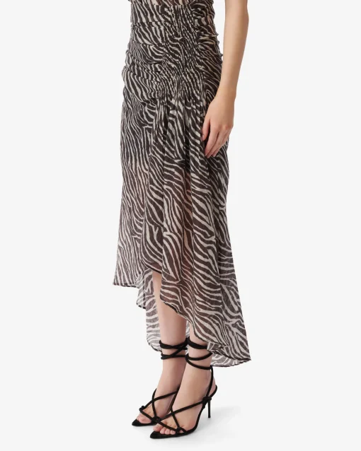 PRINT MIDI SKIRT