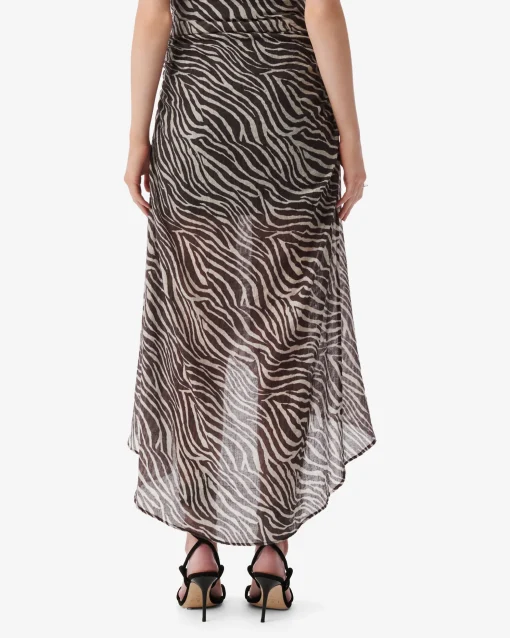 PRINT MIDI SKIRT