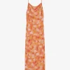PRINTED MIDI DRESS