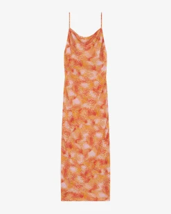 PRINTED MIDI DRESS