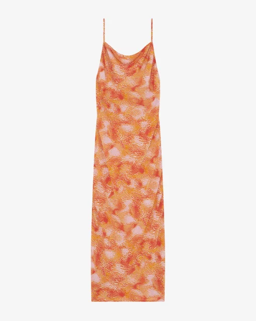PRINTED MIDI DRESS