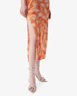 PRINTED MIDI DRESS