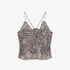 PRINTED V-NECK TOP