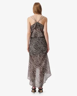 PRINTED V-NECK TOP