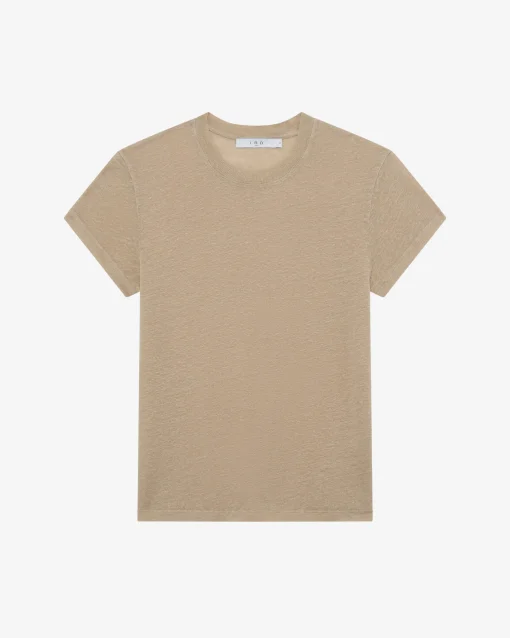 ROUND-NECK LINEN T-SHIRT