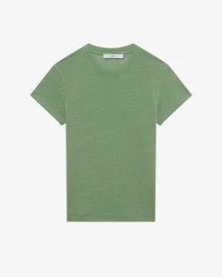 ROUND-NECK LINEN T-SHIRT