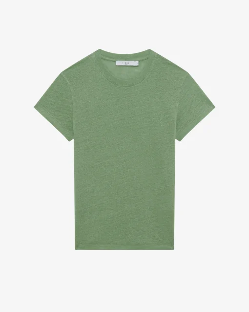 ROUND-NECK LINEN T-SHIRT