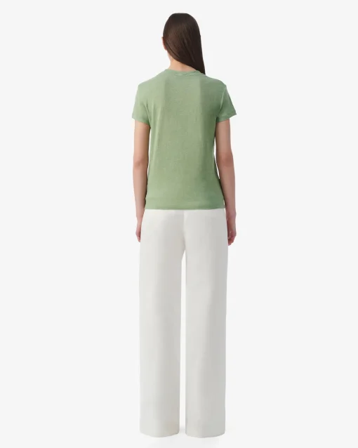 ROUND-NECK LINEN T-SHIRT