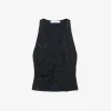 SEQUINNED V-NECK TOP