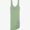 SHORT RIBBED DRESS