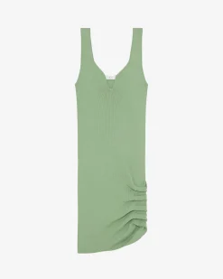 SHORT RIBBED DRESS
