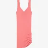 SHORT RIBBED DRESS