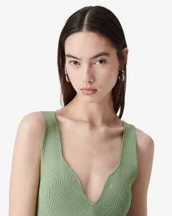 SHORT RIBBED DRESS