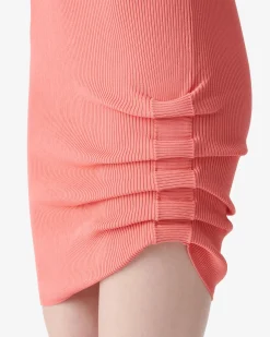 SHORT RIBBED DRESS