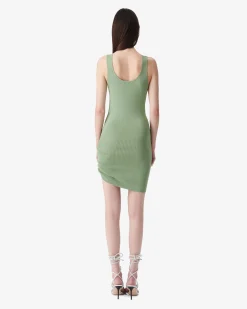 SHORT RIBBED DRESS