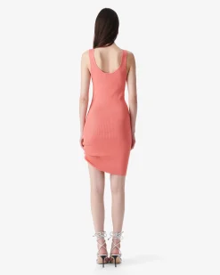 SHORT RIBBED DRESS