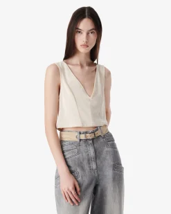 SHORT V-NECK TOP