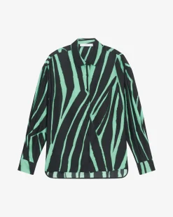 SILK PRINT SHIRT