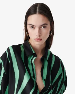 SILK PRINT SHIRT