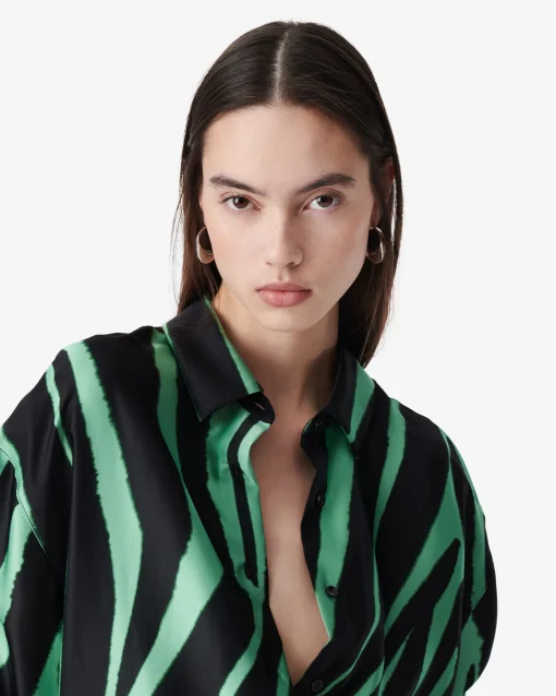 SILK PRINT SHIRT