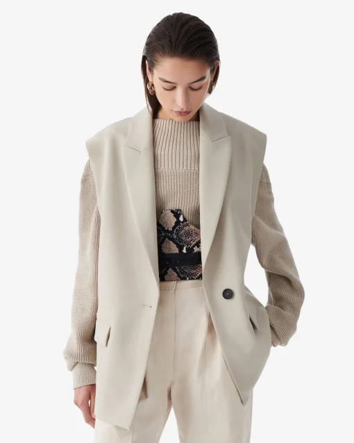 SLEEVELESS BLAZER