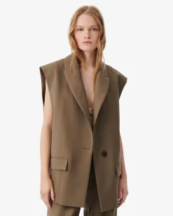 SLEEVELESS BLAZER