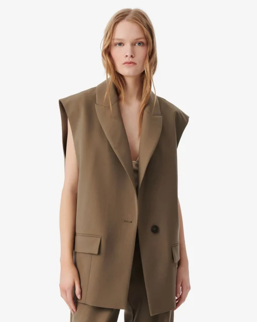 SLEEVELESS BLAZER