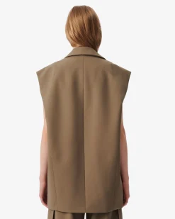 SLEEVELESS BLAZER