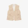 SLEEVELESS JACKET TWEED
