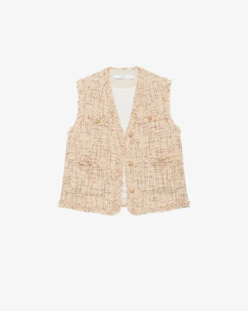 SLEEVELESS JACKET TWEED