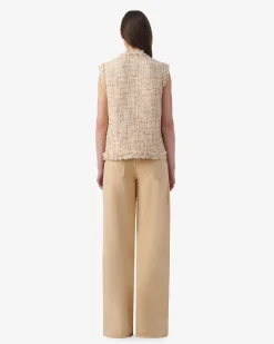 SLEEVELESS JACKET TWEED